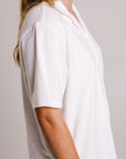 Embroidered Terry Shirt – Unisex, Relaxed Fit, Eco-Friendly by Sossu at www.brixbailey.com