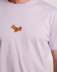 Unisex Squirrel T Shirt in Lilac