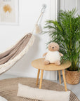 Feather Dream Hammock for Kids - Soft Beige, Handmade & Safety-Certified for Magical Relaxation by Sówka at www.brixbailey.com