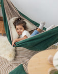 Forest Snuggle Hammock - Cozy, Safe & Stylish Indoor/Outdoor Kids' Retreat by Sówka at www.brixbailey.com