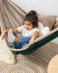 Forest Snuggle Hammock - Cozy, Handmade, Child-Safe Hideaway for Home & Garden by Sówka at www.brixbailey.com