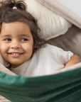 Forest Snuggle Hammock: Cozy, Safe & Handmade - Ideal for Home & Outdoors by Sówka at www.brixbailey.com