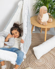Little Haven Checkered Hammock - Cozy, Handmade, and Safe Kids' Lounging Solution by Sówka at www.brixbailey.com