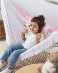 The Rose Dream Hammock - Perfect for Cozy, Shared Childhood Moments - Handmade & Safe by Sówka at www.brixbailey.com