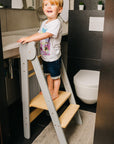 Versatile Space Saving Kitchen Step Stool for Children