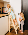 Versatile Space Saving Kitchen Step Stool for Children