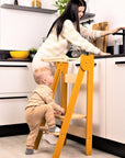 Versatile Space Saving Kitchen Step Stool for Children