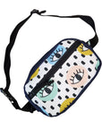 Versatile Water Resistant Waist Bag with All Seeing Eyes