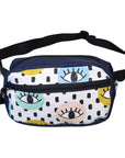 Versatile Water Resistant Waist Bag with All Seeing Eyes