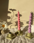 Spiral Taper Candles Bundle of 4