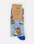 Save the Sport Fox Bamboo Socks in Blue