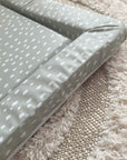 Standard Changing Mat - Sage Green Spots