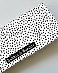 Travel Changing Mat - Black Spotty Print