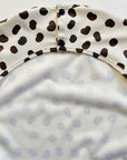 Long Sleeved Baby Bib - Spotty print