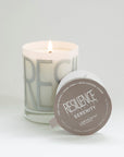 Luxury Serenity Candle, Handcrafted Soy Wax with Cool Lake Water, Shade Trees, Moss-Covered Stones Scent, Premium Resilience Glass Vessel by Labyrinth Made Goods at brixbailey.com