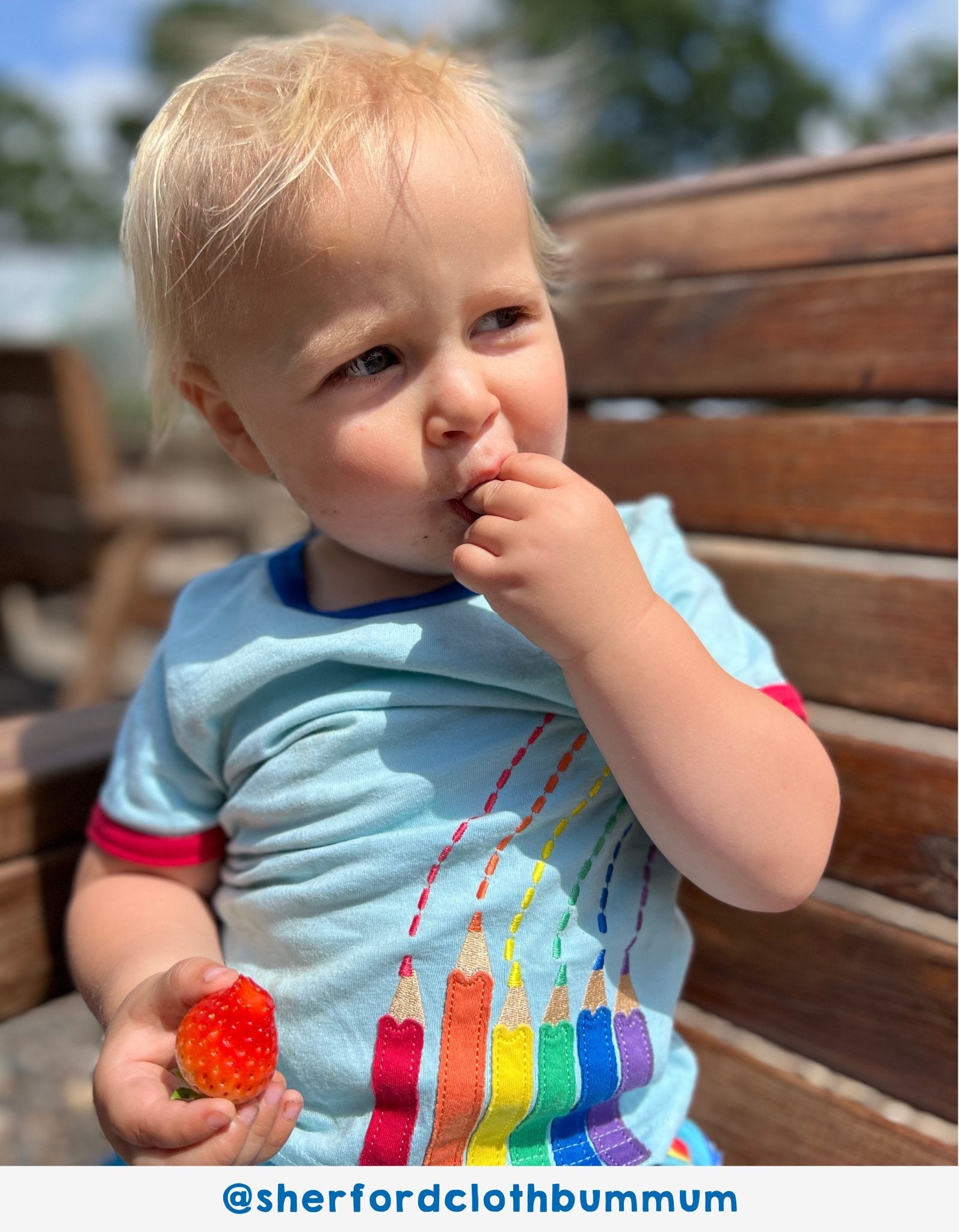 Funny Kids Organic T-Shirt with Pencil Applique, Super Soft GOTS-Certified Cotton, Stylish Toby Tiger Design by Toby Tiger at brixbailey.com