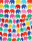Colorful Elephant Print Summer Dress in Soft Organic Cotton, Eco-Friendly and Stylish Toby Tiger Design by Toby Tiger at brixbailey.com