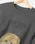 Snuggle Up in Style: Fawn Chow Chow Oversized Sweatshirt