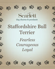Staffordshire Bull Terrier Silver Dog Charm