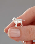 Staffordshire Bull Terrier Silver Dog Charm