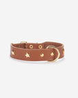 Branni "Star" Handmade Italian Leather Dog Collar