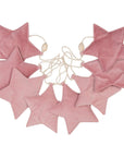 Soft Pink Dust Star Garland for Kids Rooms