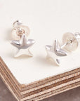 Stardust Silver Stud Earrings