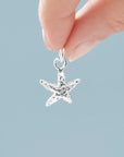 Starfish Silver Charm