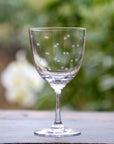 Crystal Wine Glasses with Stars Design
