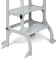 STEP'n'SIT® Convertible 2-in-1 Helper Tower/Table With Support Legs - Grey