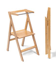 Foldable Helper Tower in Natural Wood