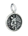Storm Guardian Saint Christopher Personalised Silver Charm