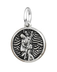 Storm Guardian Saint Christopher Personalised Silver Charm