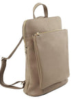 Stone Leather Pocket Backpack – Versatile & Elegant Design by Sostter at brixbailey.com