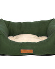 THE RICHMOND | LUXURY GREEN BOLSTER DOG BED