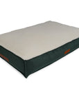THE RICHMOND | LUXURY GREEN FLAT PILLOW DOG BED