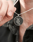 Storm Guardian Silver St Christopher Necklace