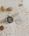 Storm Guardian Saint Christopher Personalised Silver Charm