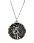 Storm Guardian Silver St Christopher Necklace