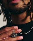 Storm Guardian Silver St Christopher Necklace