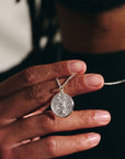 Storm Guardian Silver St Christopher Necklace