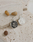 Storm Guardian Saint Christopher Personalised Silver Charm