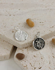Storm Guardian Saint Christopher Personalised Silver Charm