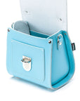 Handmade Leather Sugarcube Handbag - Pastel Baby Blue