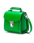 Handmade Leather Sugarcube Handbag - Green