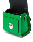 Handmade Leather Sugarcube Handbag - Green