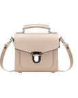 Handmade Leather Sugarcube Handbag - Iced Coffee