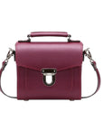 Handmade Leather Sugarcube Handbag - Oxblood