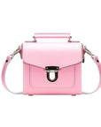 Handmade Leather Sugarcube Handbag - Pastel Pink