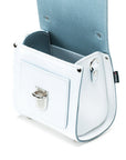 Handmade Leather Sugarcube Handbag - White